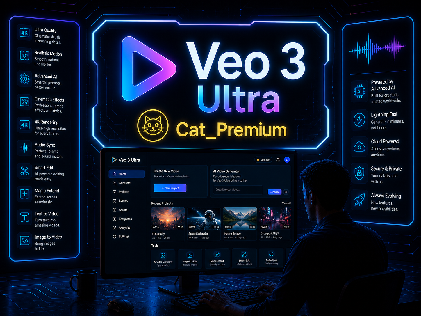 TÀI KHOẢN GOOGLE VEO3 ULTRA 25000 CREDIT TẠO VIDEO GIÁ RẺ BẢO HÀNH FULL