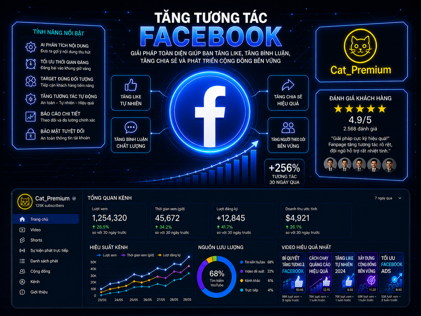 TĂNG ( THEO DÕI - LIKE - TIM - CẢM XÚC - SHARE - COMENT - VIEW ) FACEBOOK GIÁ RẺ ỔN ĐỊNH