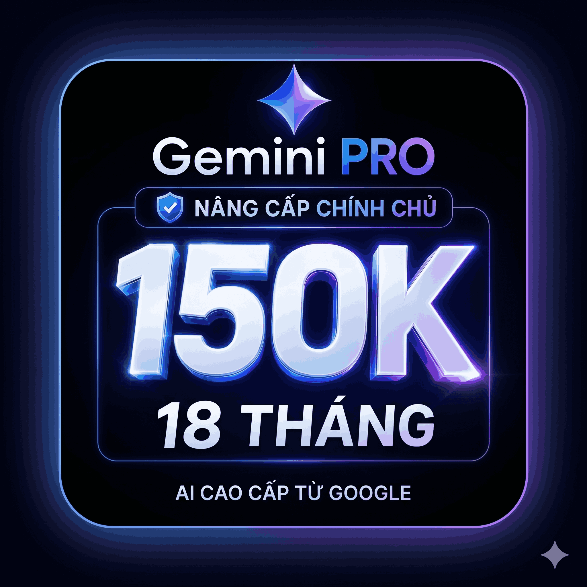 NÂNG CẤP TÀI KHOẢN GEMINI AI PRO CHÍNH CHỦ EMAIL CÁ NHÂN