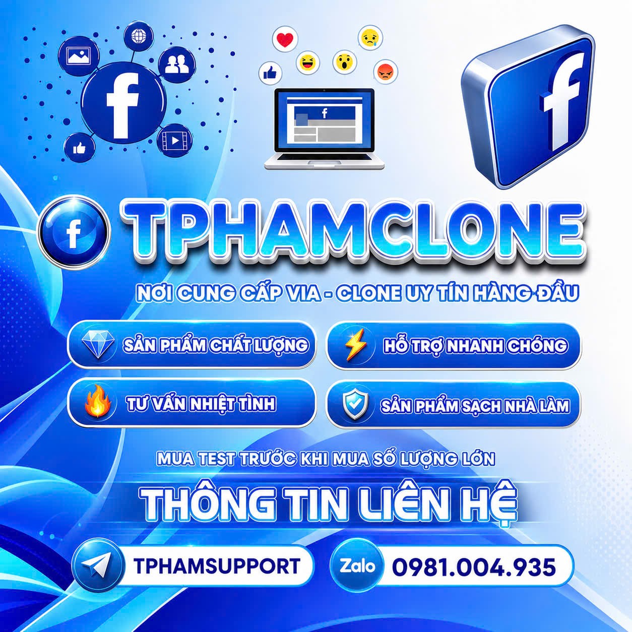 TÀI KHOẢN FACEBOOK CHẤT LƯỢNG