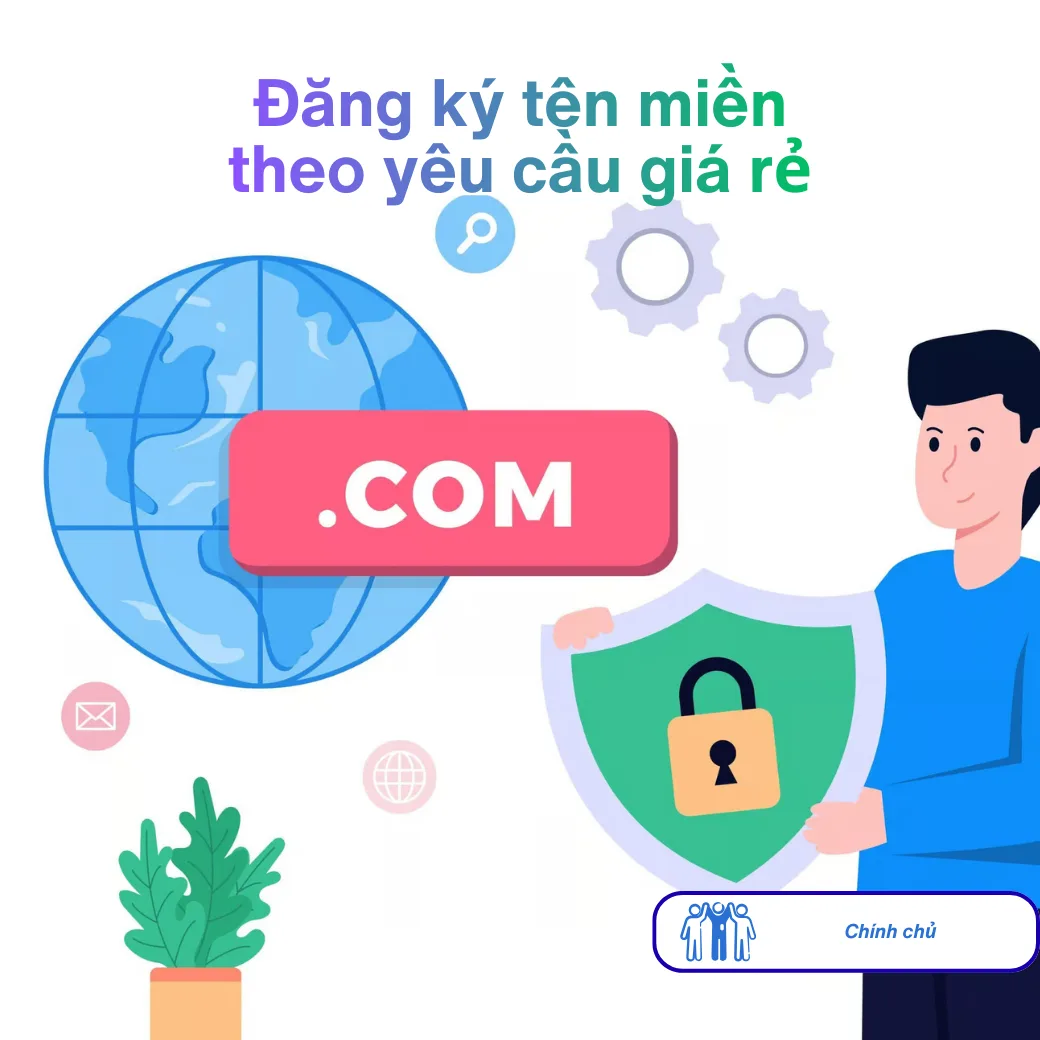 Tên miền .com đăng ký theo yêu cầu giá rẻ