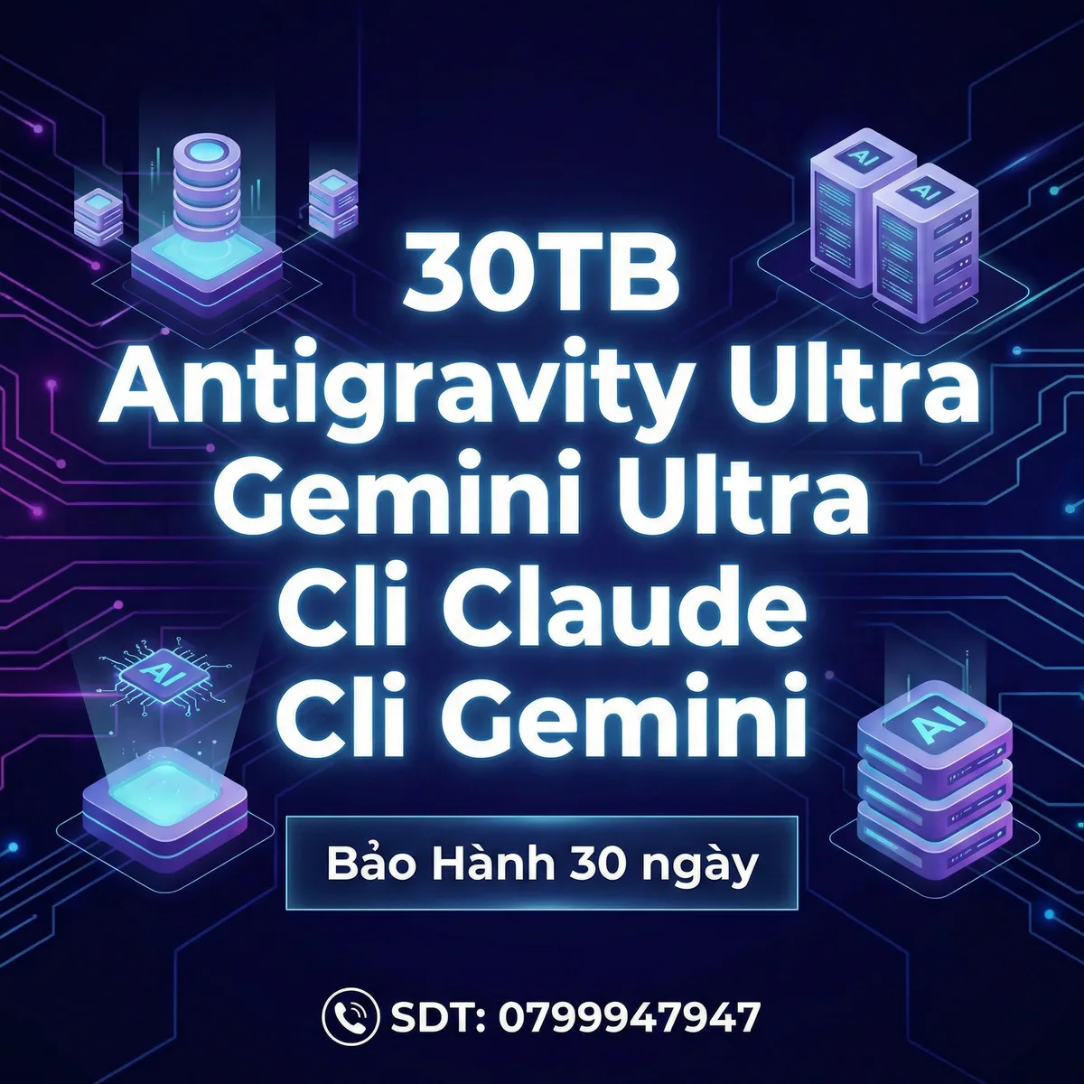 30TB / Antigravity Ultra / Gemini Ultra / Cli Claude / Cli Gemini