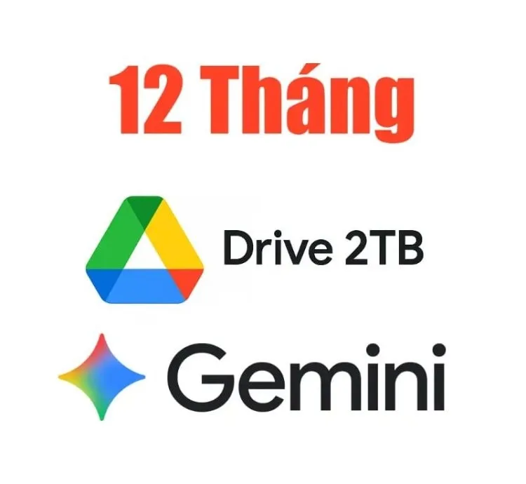GEMINI PRO + GOOGLE ONE 2TB ADD SLOT ACC CHÍNH CHỦ