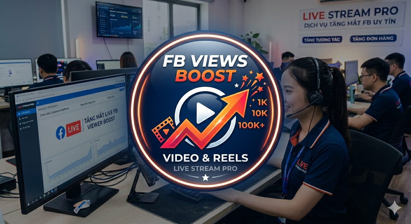 Tăng view video/reels Facebook