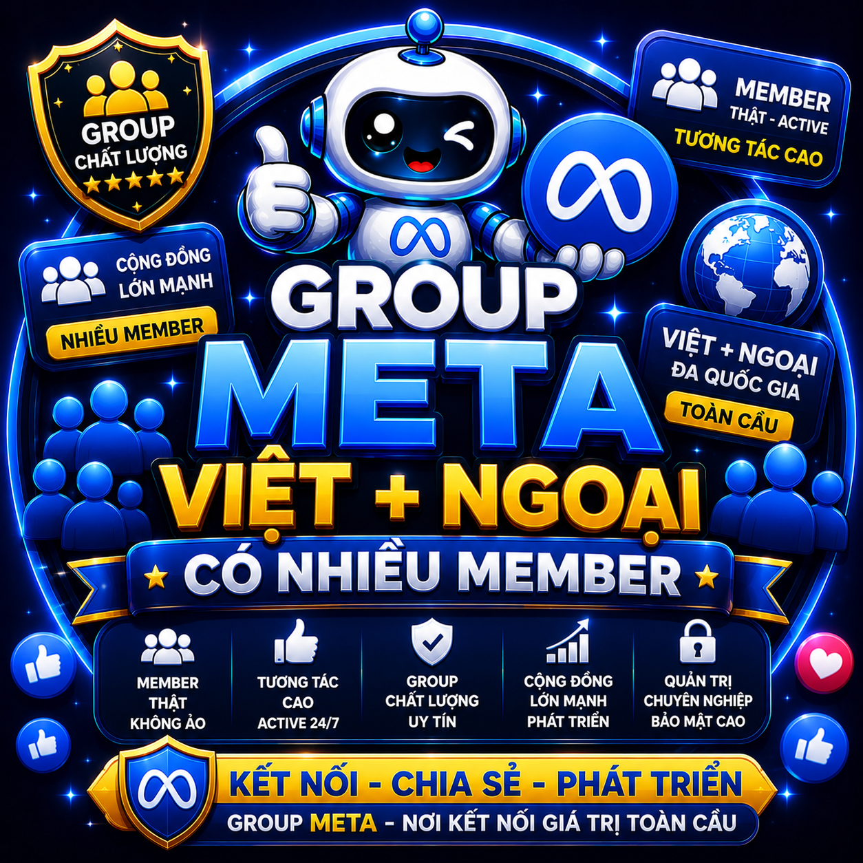 GROUP FACEBOOK META NGOẠI VIỆT CÓ NHIỀU MEMBER