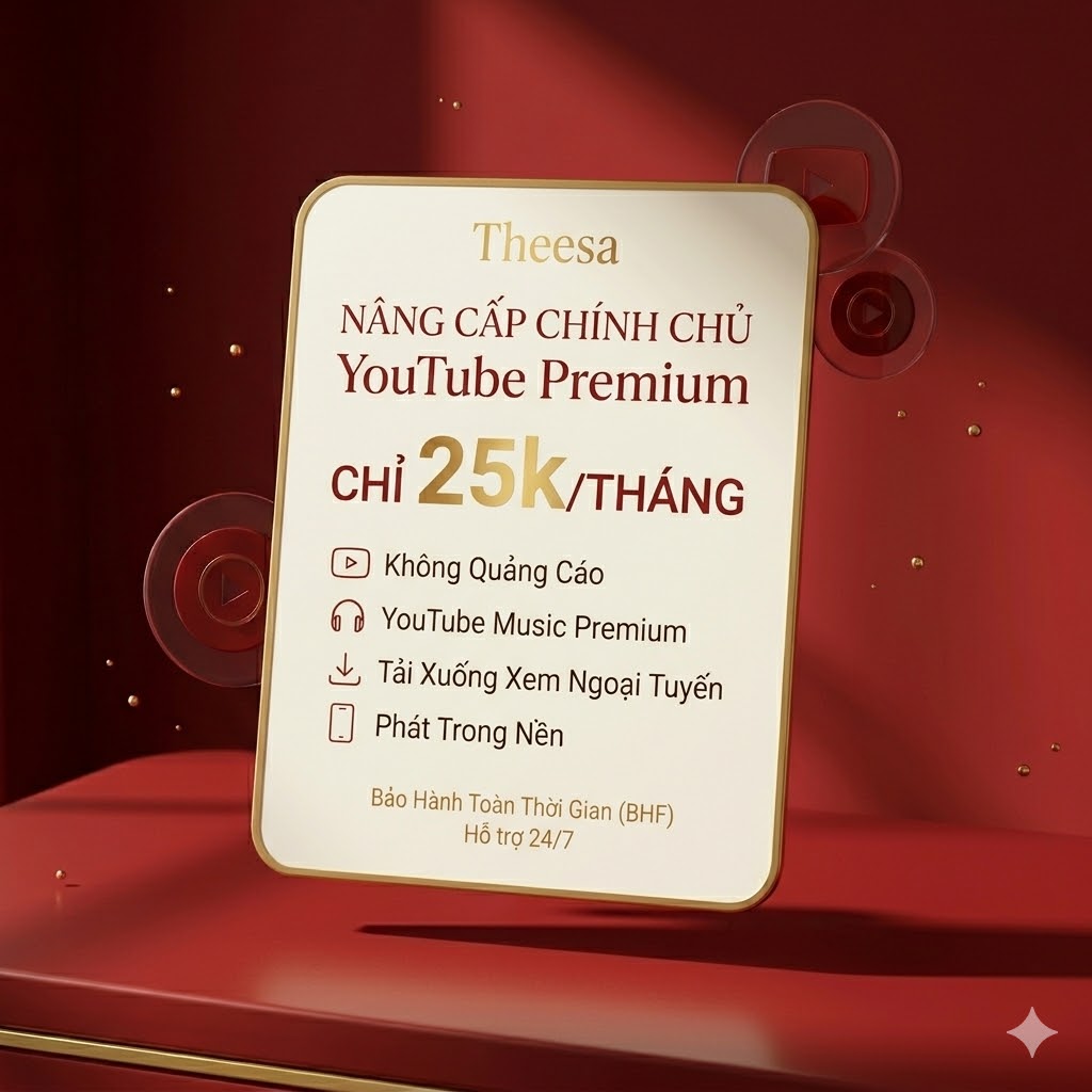 YouTube Premium Chính Chủ - giá rẻ
