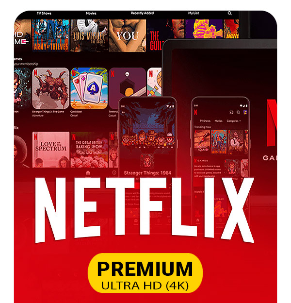 Tài khoản Netflix Premium Ultra 4K dùng riêng biệt, ổn định