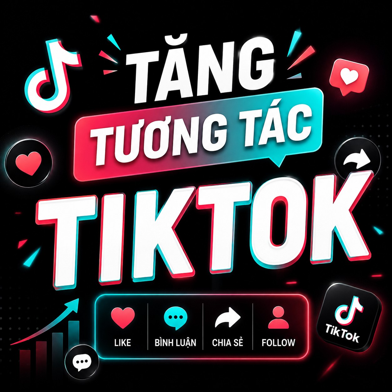 Dịch vụ tăng tương tác TIKTOK