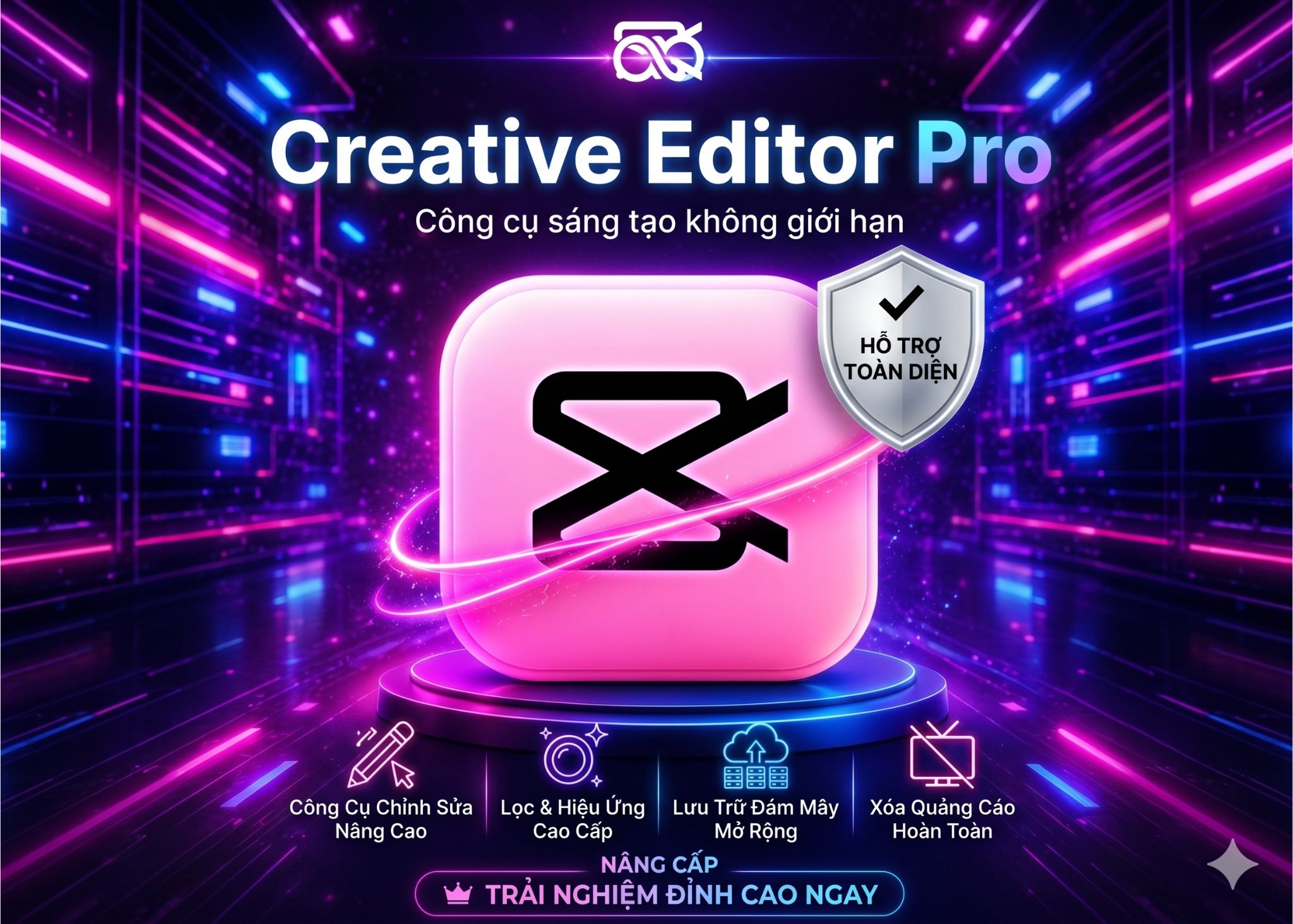 Tài Khoản CAPCUT PRO - 1 tháng giá rẻ - Lỗi 1 đổi 1