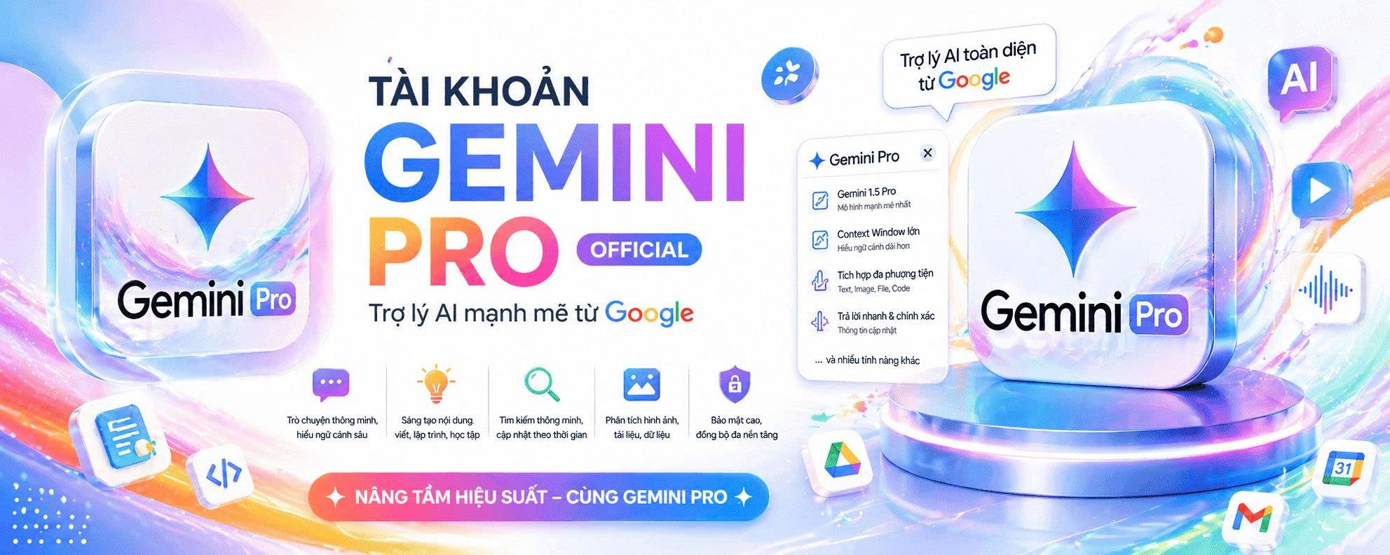 GEMINI PRO + GOOGLE ONE FULL PRO + 5TB
