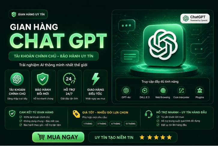 TÀI KHOẢN CHAT GPT PLUS GIÁ RẺ