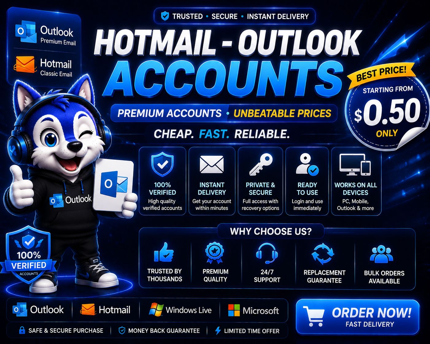 Hotmail - Outlook New + Trusted update Hàng ngày