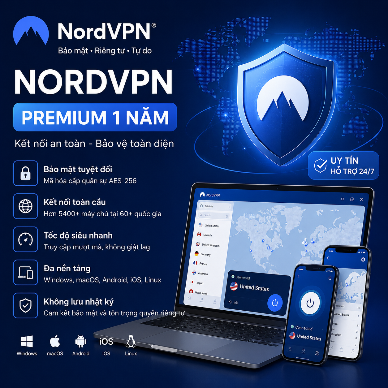Tài Khoản NordVPN 12 Tháng