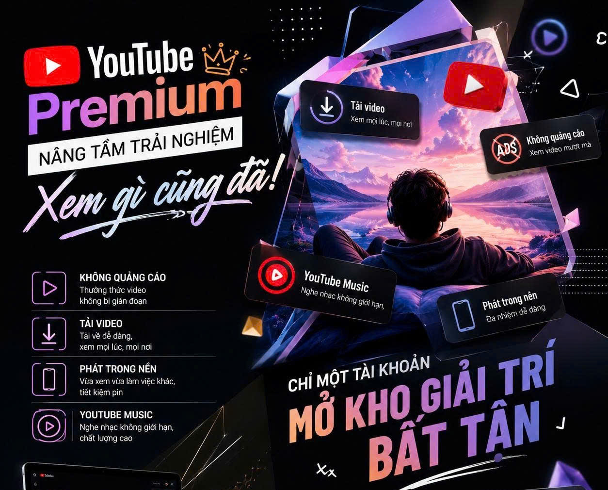 YOUTUBE PREMIUM - CHÍNH CHỦ SỬ DỤNG
