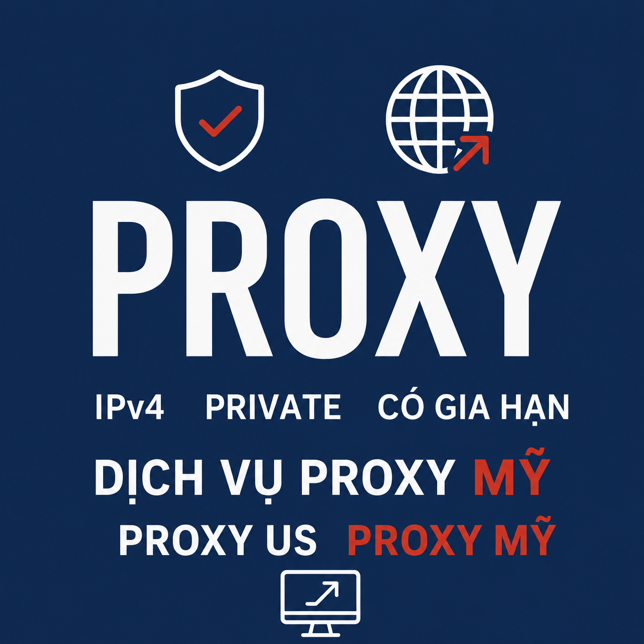 Proxy US - Proxy Mỹ - Proxy ipv4 - Chất lượng cao , tốc độ nhanh