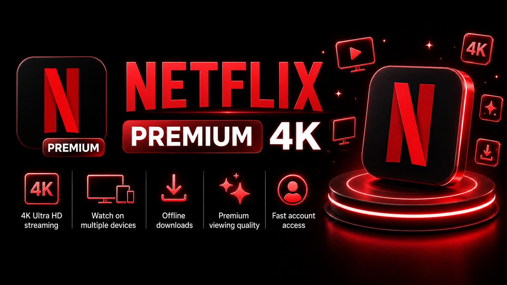 TÀI KHOẢN NETFLIX PREMIUM
