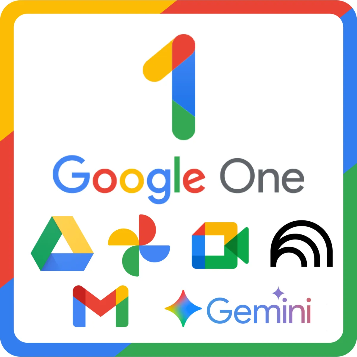 Google One - Google Drive 5TB + Gemini Pro, NotebookLM Pro, Google Meet